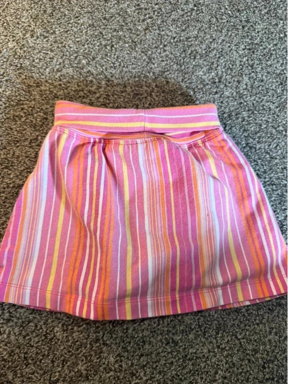 Vintage The Children’s Place Girls 4T Pink Multicolor Striped Skirt - Picture 3 of 5